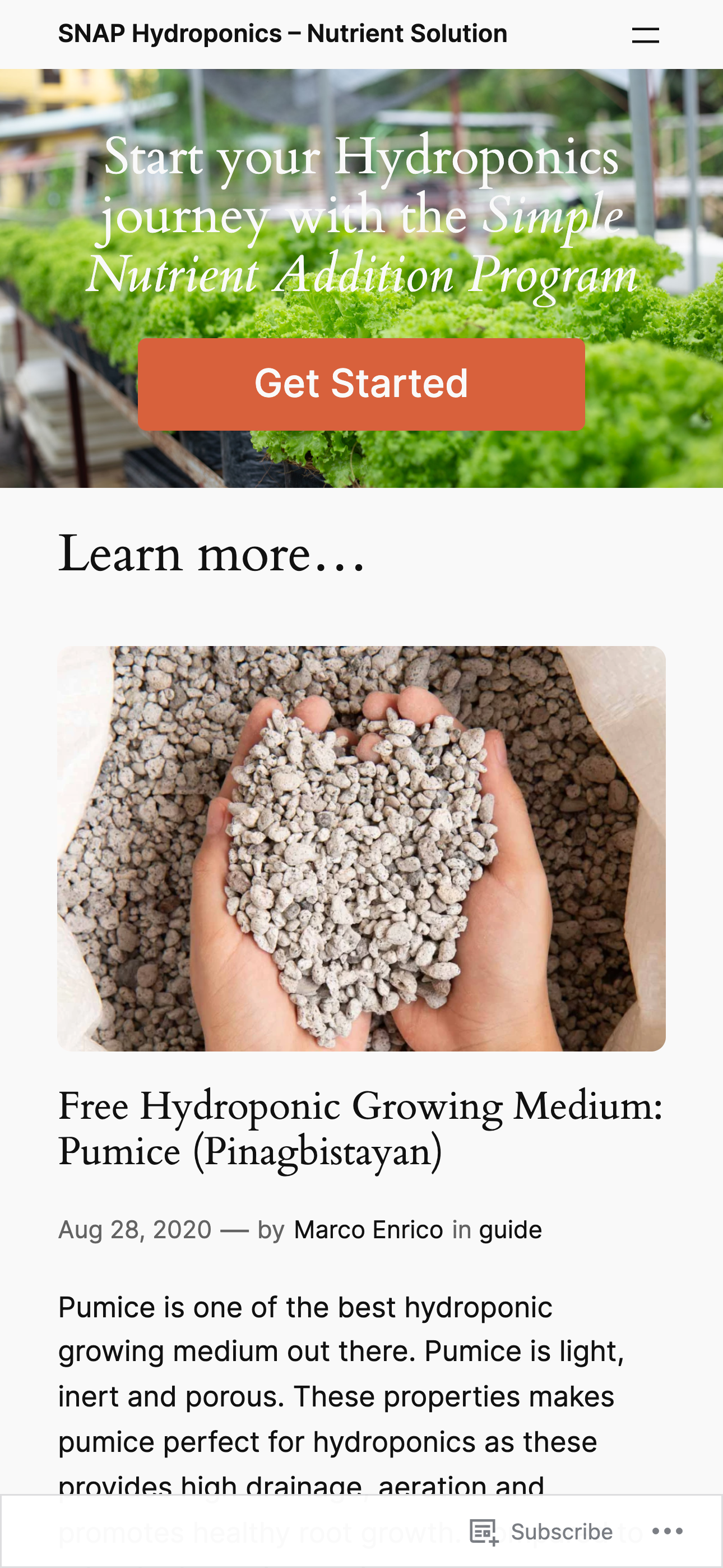 SNAP Hydroponics Blog